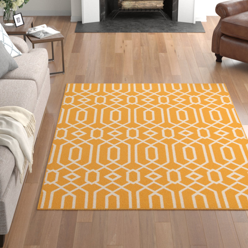 Mercer41 Gul Geometric Yellow Indoor/Outdoor Area Rug & Reviews Wayfair